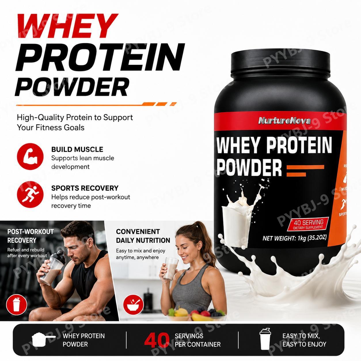 Nutrition Sports Fitness - 너처노바 웨이 프로틴 파우더 밀크맛 근육