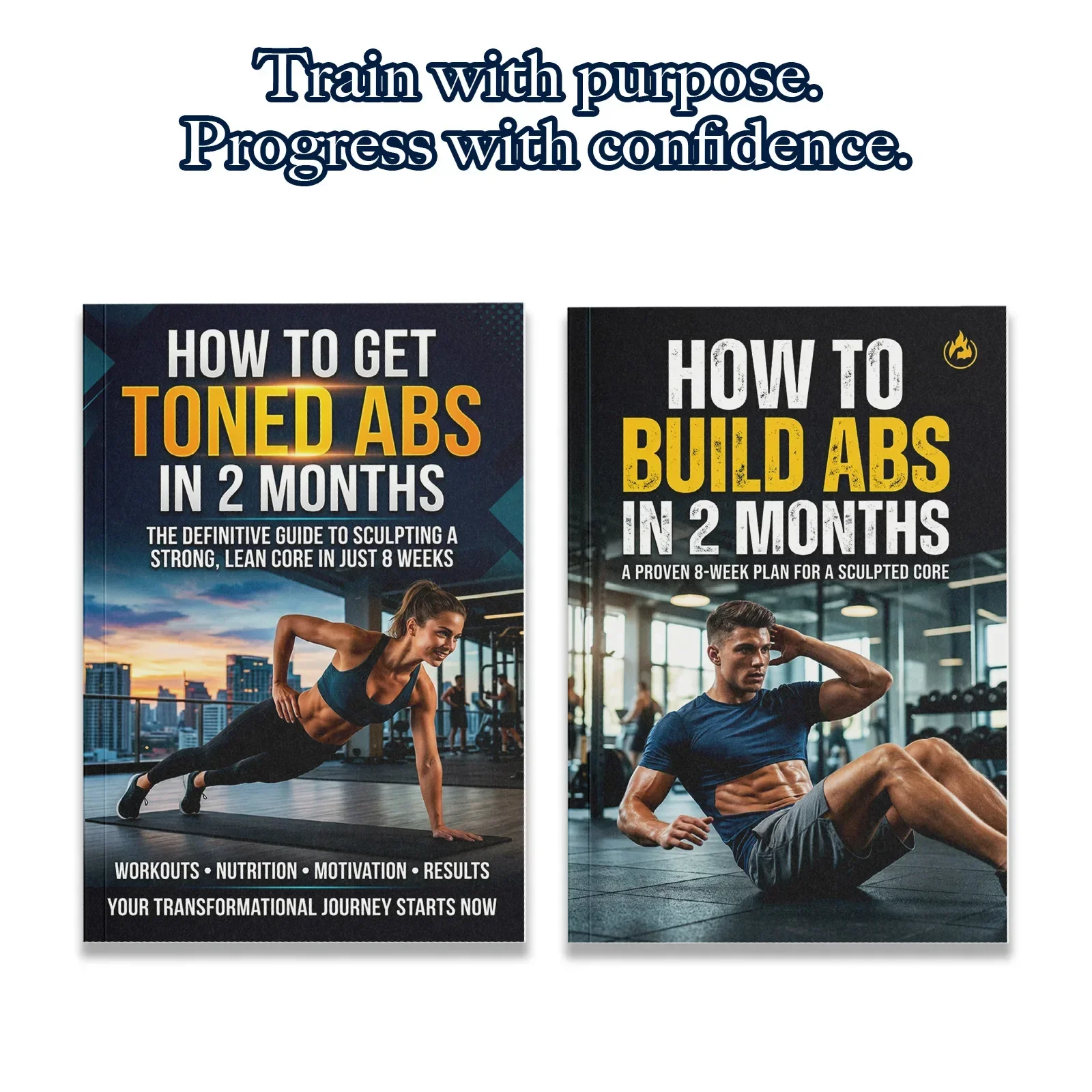 Fitness Nutrition Guide Book - 남성과 여성을 위한 2권의 복근 운동