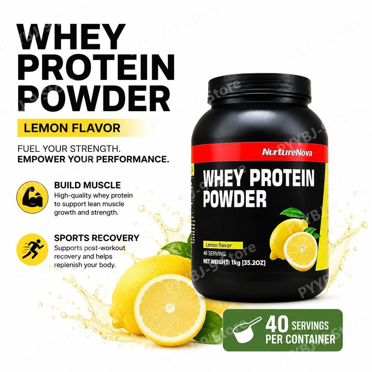 Nutrition Sports Fitness - 너처노바 웨이 프로틴 파우더 레몬맛 근육
