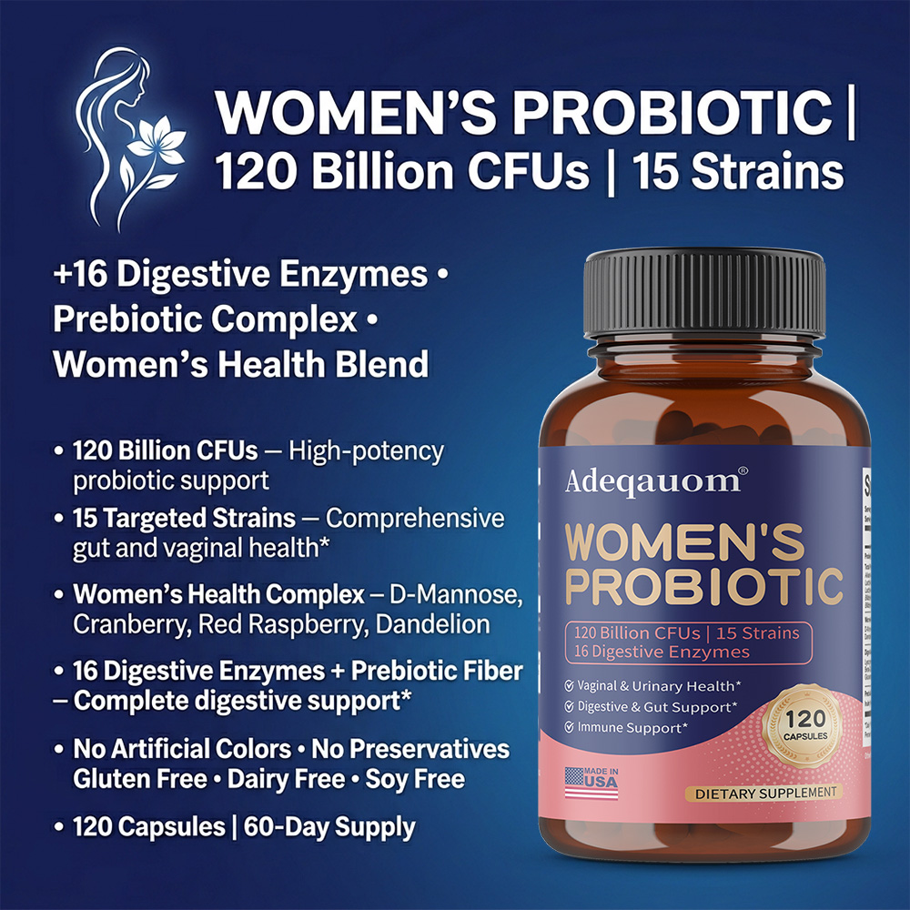 여성용 프로바이오틱 캡슐 120억 CFU, 프리바이오틱 - Probiotic 60 Billion 리뷰 및 가격