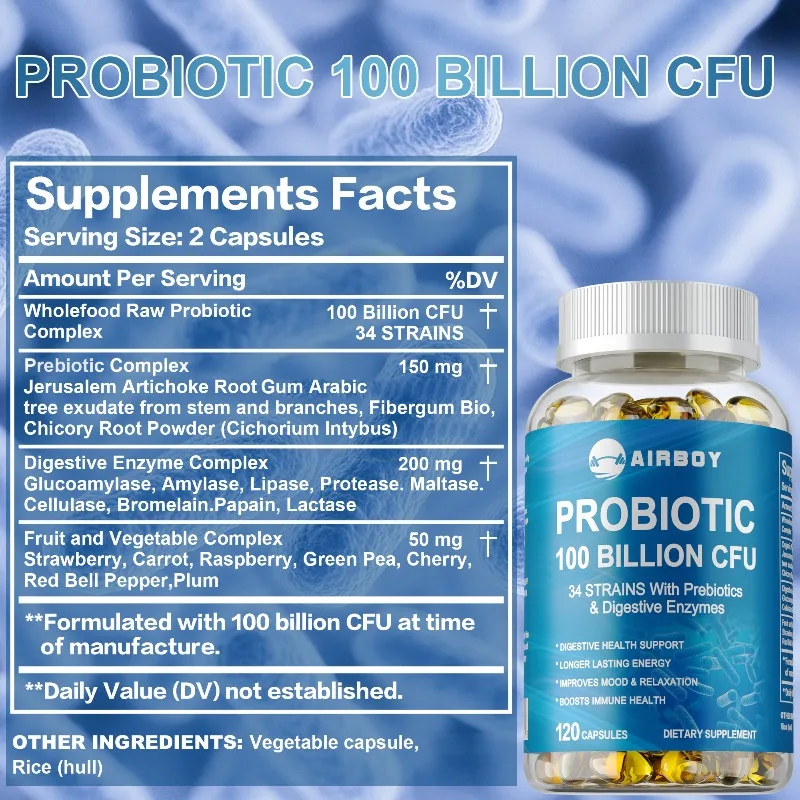 프로바이오틱스 1000억 CFU - 장내 세균 균형,  - Probiotic 60 Billion 리뷰 및 가격