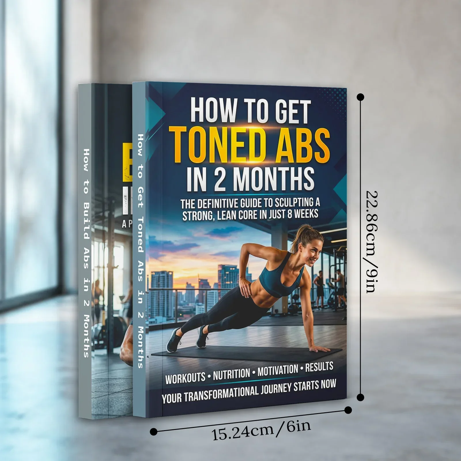 남성과 여성을 위한 2권의 복근 운동 가이드 세트, 탄 - Fitness Nutrition Guide Book 리뷰 및 가격