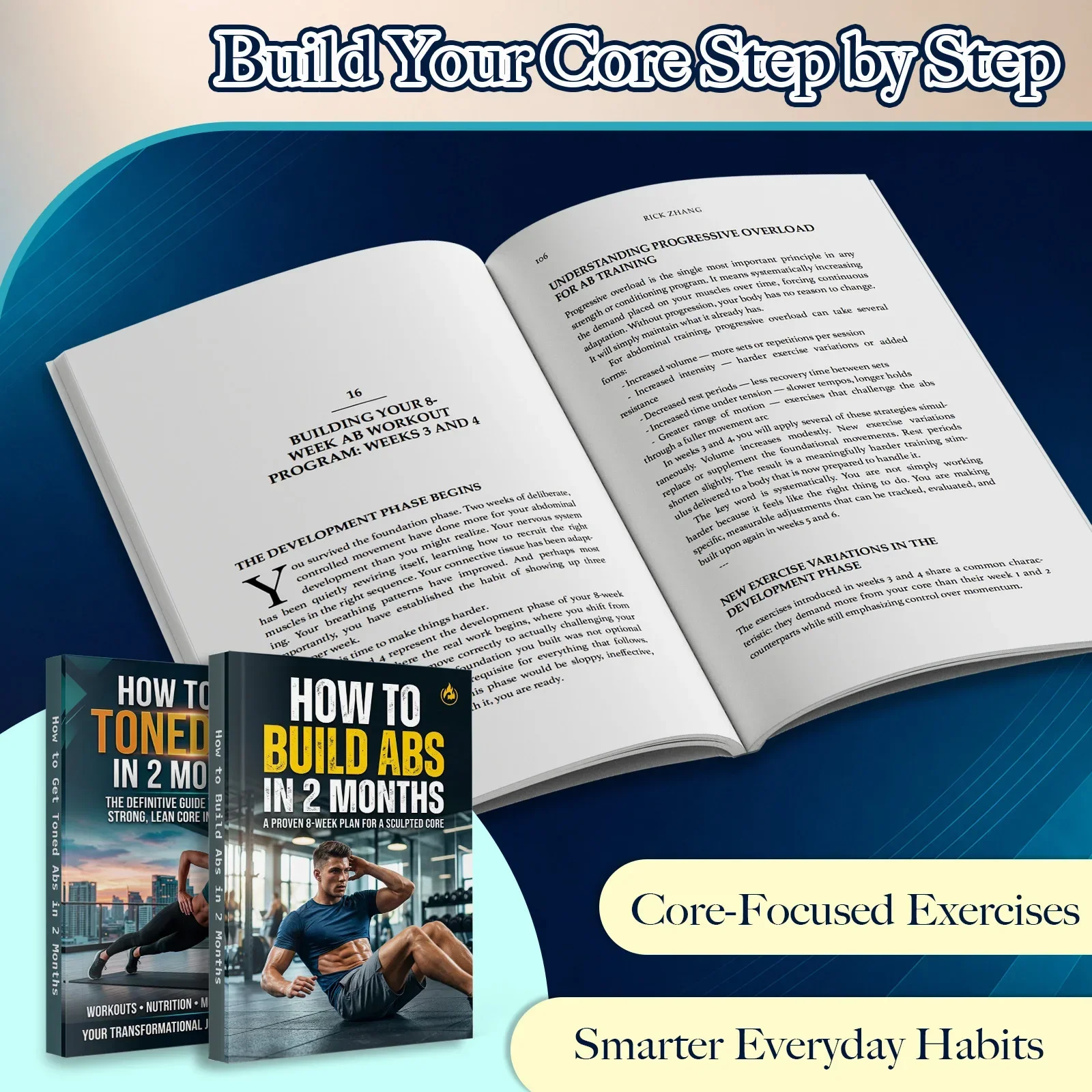 남성과 여성을 위한 2권의 복근 운동 가이드 세트, 탄 - Fitness Nutrition Guide Book 리뷰 및 가격