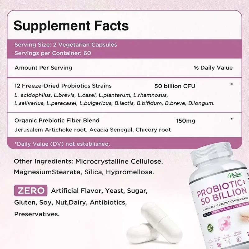 프로바이오틱스 500억 - 영양 흡수 촉진, 장 건강  - Probiotic 60 Billion 리뷰 및 가격