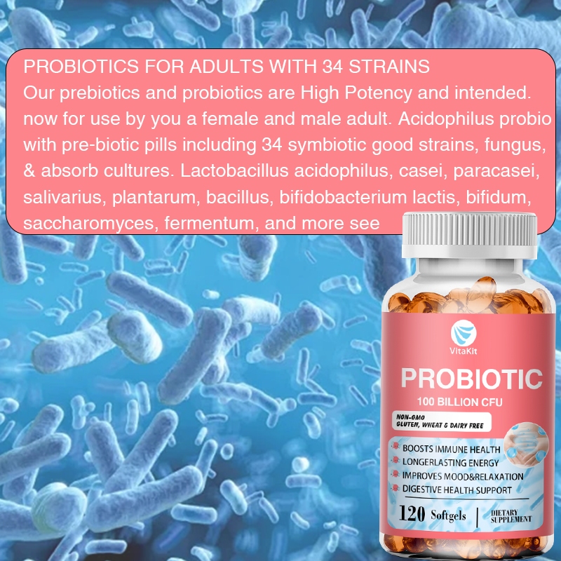 유기농 프로바이오틱스 캡슐, 장내 균형 보조제, 프로바 - Probiotic 60 Billion 리뷰 및 가격