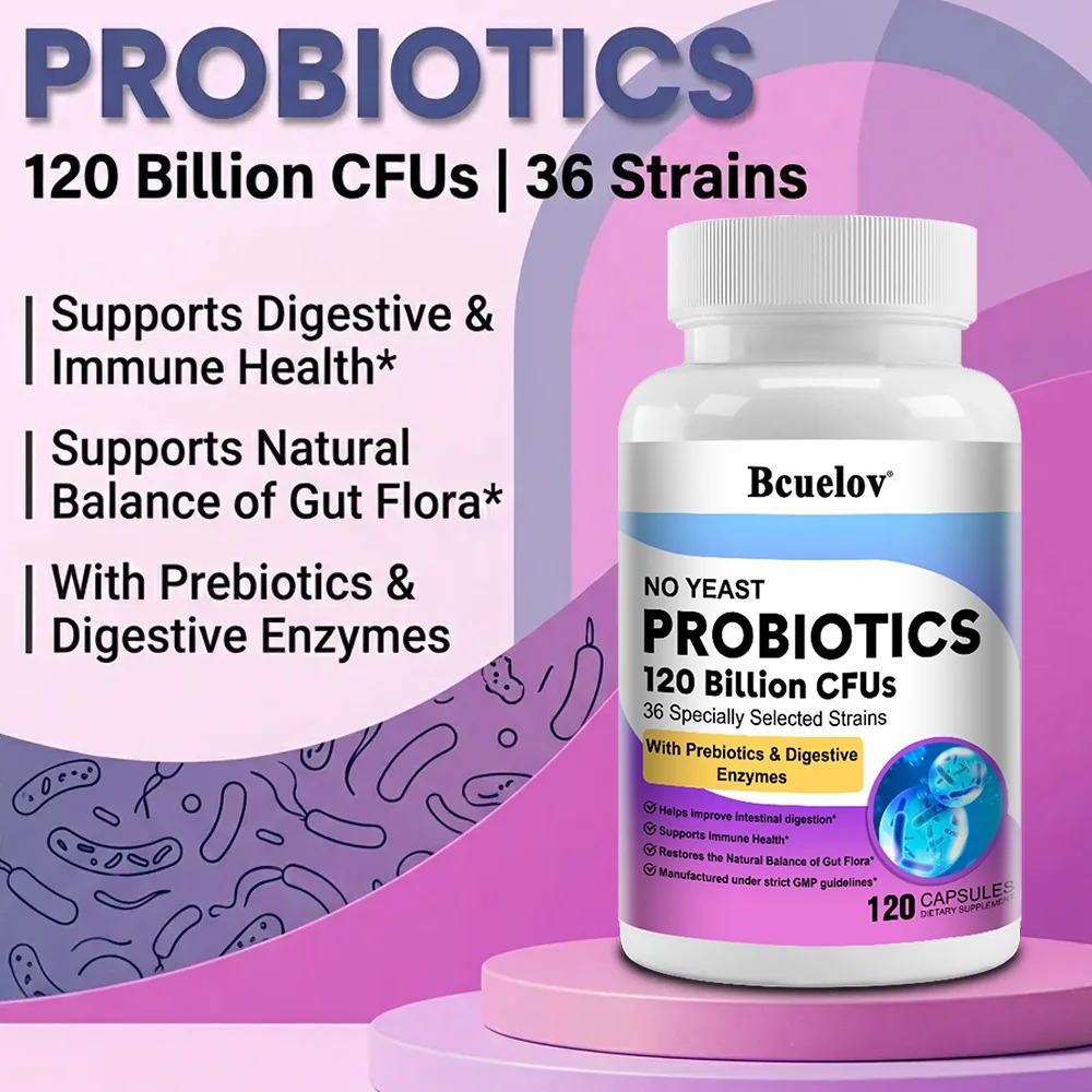 유기농 효소 프로바이오틱 캡슐 120억 CFU 프로바이 - Probiotic 60 Billion 리뷰 및 가격